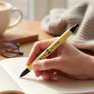 Bee Kind Yellow and Black Bumblebee Black Ink Pen