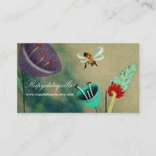 Bee Landscape Whimsical Fantasy Business Card