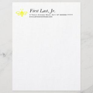 Bee [lemon] letterhead design
