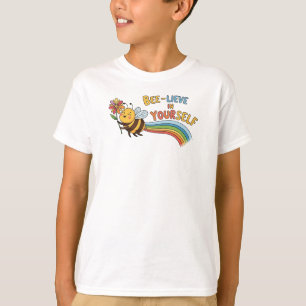 Bee-lieve in Yourself – Motivational Bee Illustrat T-Shirt