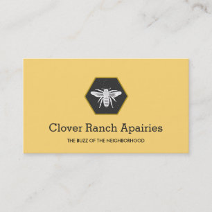 Bee Logo Beekeeping Apairy Business Card