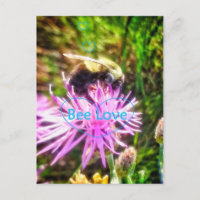 BEE LOVE  ORIGINAL POSTCARD