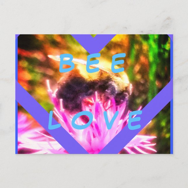 BEE LOVE  POSTCARD (Front)