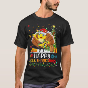 Bee Lover Funny Happy Bee HelloThanksMas T-Shirt