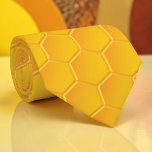 Bee Lovers Honeycomb Custom Necktie<br><div class="desc">This custom necktie is a delightful tribute to bee lovers and the beauty of nature's honeycomb design. Perfect for anyone who appreciates the industrious bee and the intricate patterns of their homes, this tie is a unique statement piece. The vibrant colors and detailed honeycomb pattern make it a conversation starter,...</div>