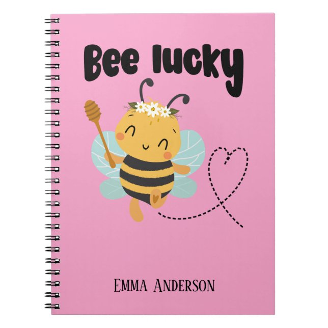 «Bee lucky»  Notebook (Front)