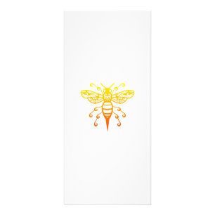 Bee Maori Style Polynesian Tribal Tattoo Gift Idea Rack Card