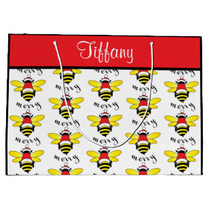 Bee Merry Holiday Gift Bag