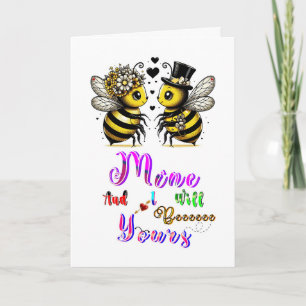 Bee Mine And I Will Bee Yours Holiday Card