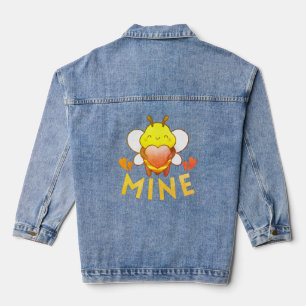 BEE MINE - BE MINE FUNNY VALENTINE DAY DENIM JACKET
