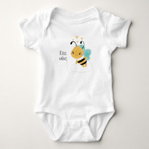 Bee Mine Bumblebee Yellow Black Baby Bodysuit