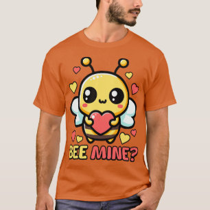 Bee Mine Cute Valentines Day Bee Pun T-Shirt