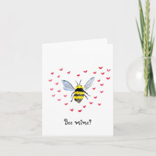 Bee Mine? Folded Valentine's Day Card