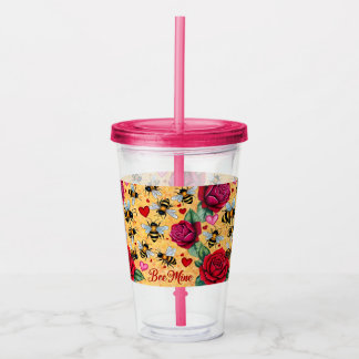 Bee Mine Golden Honey Acrylic Tumbler