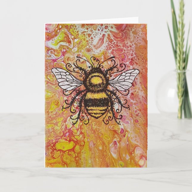 'Bee Mine' Greeting Card (Front)
