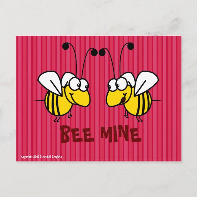 Bee Mine Postcard (Front)