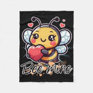Bee Mine Sticker Fleece Blanket