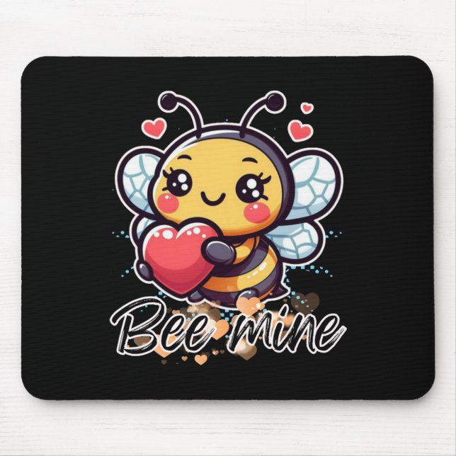 Bee Mine Sticker  Mouse Pad (Front)