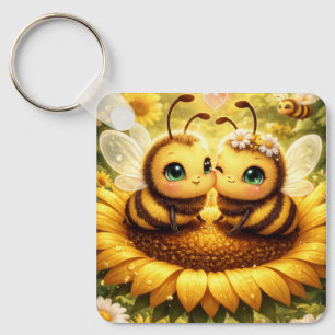 BEE Mine Sunflower Key Ring