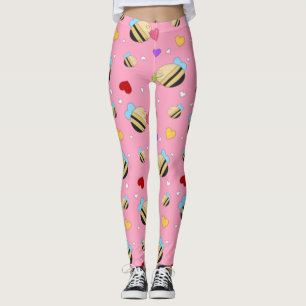 Bee Mine Valentine Leggings