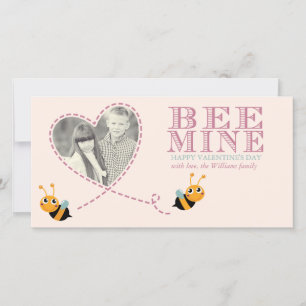 Bee Mine Valentine's Day Photo Cards