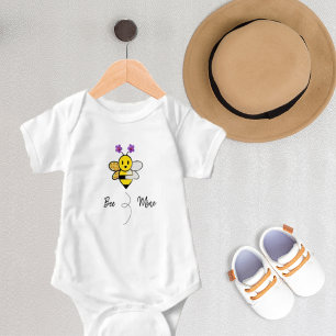 Bee Mine Whimsical Floral Baby Bodysuit