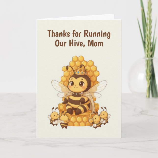 Bee Mother's Day Card (Front)