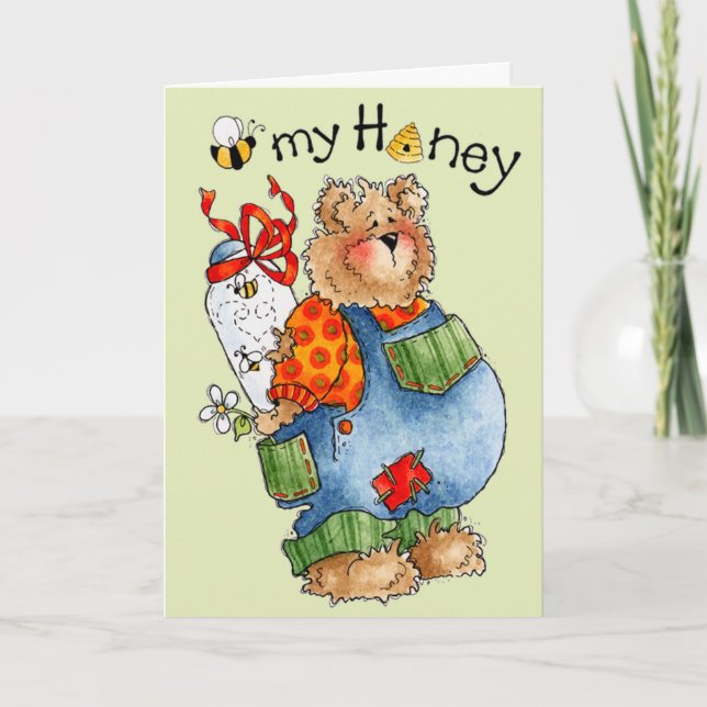 Bee My Honey - Valentine's Card (Front)