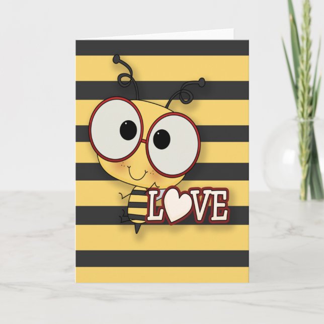Bee My Love Holiday Card (Front)