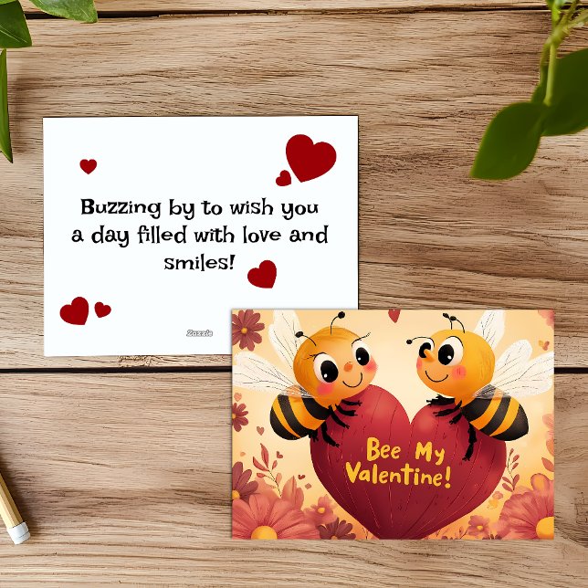 Bee My Valentine Kid Friendly Card (Creator Uploaded)