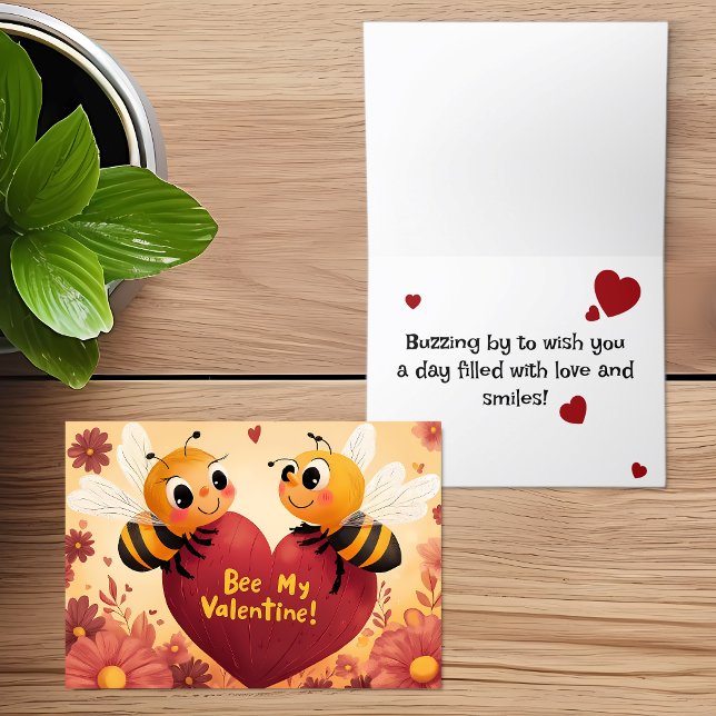 Bee My Valentine Kid Friendly Card (Creator Uploaded)