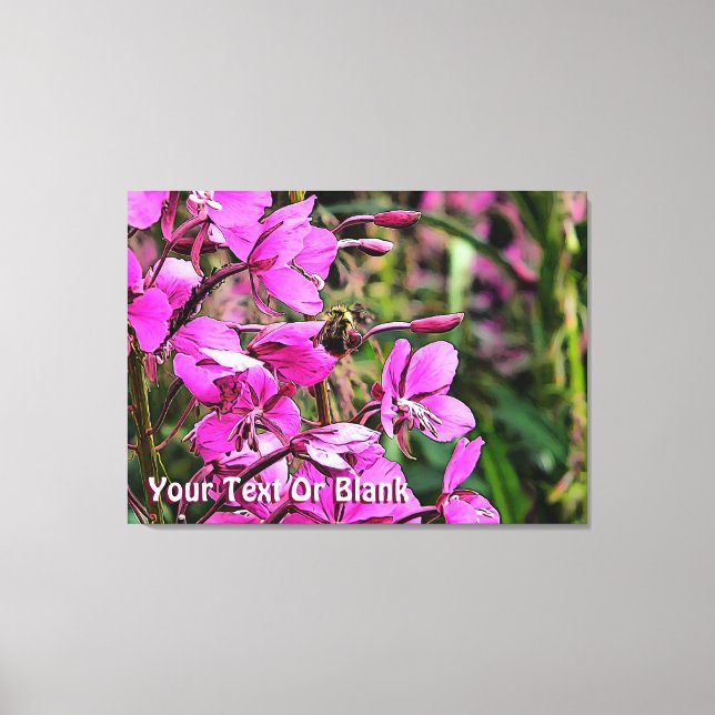 Bee Nice Canvas Print (Front)