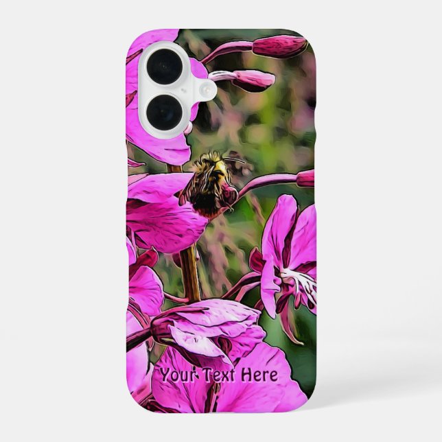 Bee Nice iPhone 16 Case (Back)