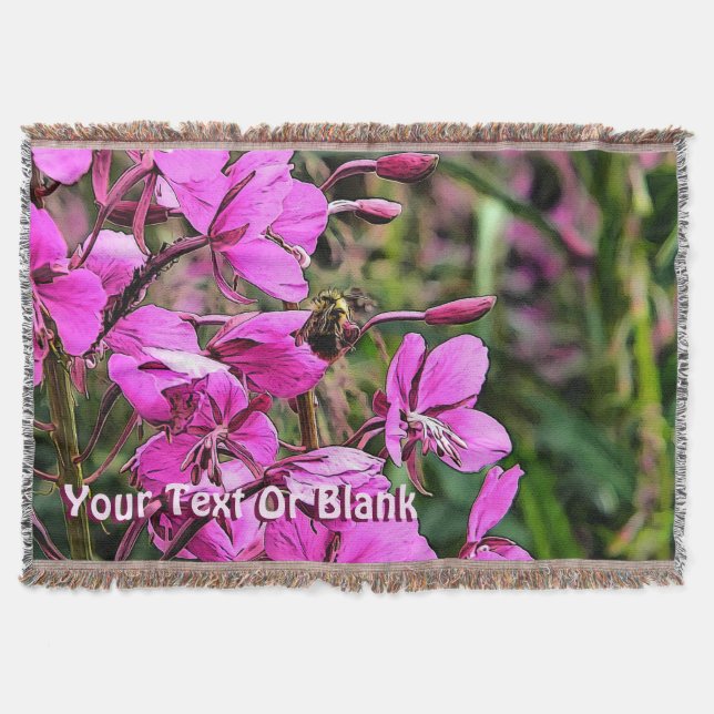 Bee Nice Throw Blanket (Front)