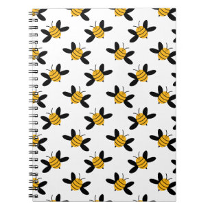 Bee Notebook   Whimsical Honey Bee Pattern