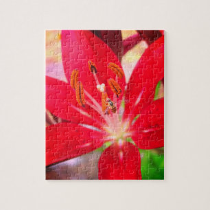 Bee on a Lily Relaxing Self-Care Jigsaw Puzzle