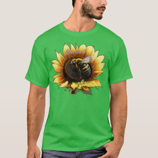 Bee On A Sunflower 16 T-Shirt
