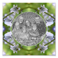 Bee On Bluebell Flower Frame Create Your Own 8x8