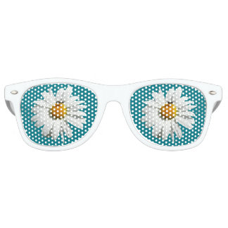 Bee on Daisy Alaskan Summer Nature Photo Retro Sunglasses
