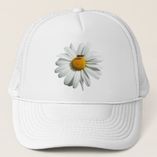 Bee on Daisy Alaskan Summer Nature Photo Trucker Hat