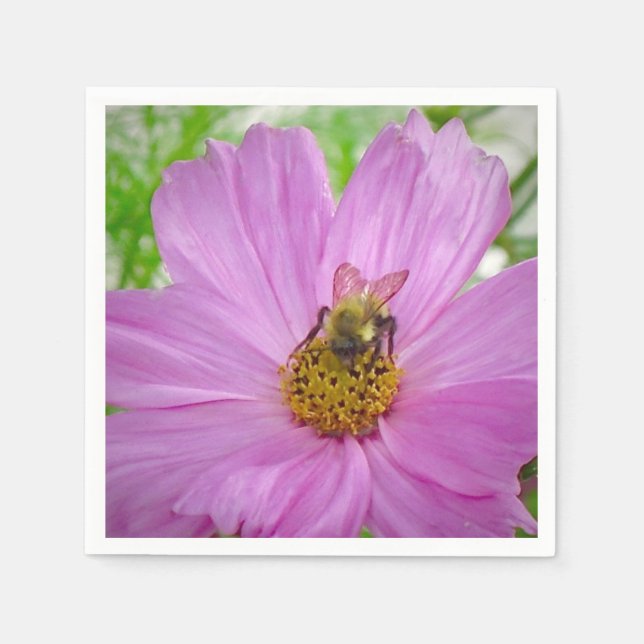 Bee On Flower Napkin (Front)