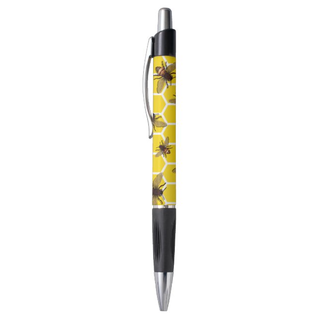 Bee on Honeycomb Pen (Top (Vertical))