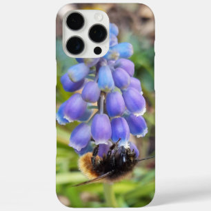 Bee on Muscari Armeniacum , Grape Hyacinth iPhone 16 Pro Max Case