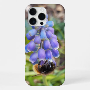 Bee on Muscari Armeniacum , Grape Hyacinth iPhone 16 Pro Max Case