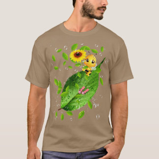 bee on sunflower bee on a sunflower T-Shirt