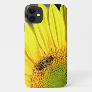 Bee On Sunflower Close Up Photograph Case-Mate iPhone Case