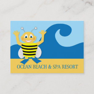 Bee on the beach business card