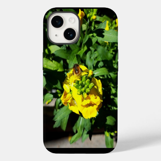 Bee on Yellow Flowers Case-Mate iPhone Case (Back)