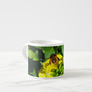 Bee on Yellow Flowers Espresso Cup