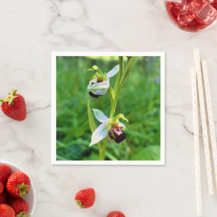 Bee Orchid Paper Napkins